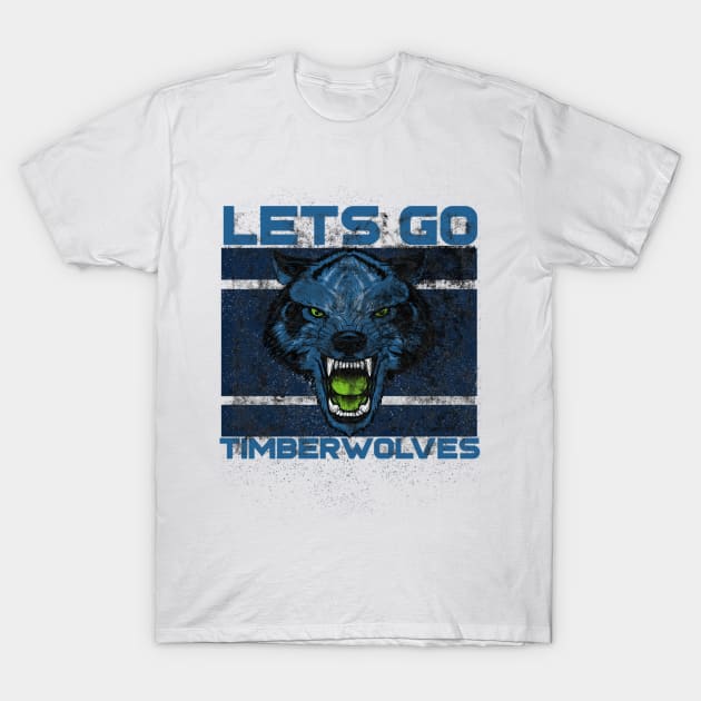 LETS GO TIMBERWOLVES! washed and worn look! Active T-Shirt by Mortimermaritin